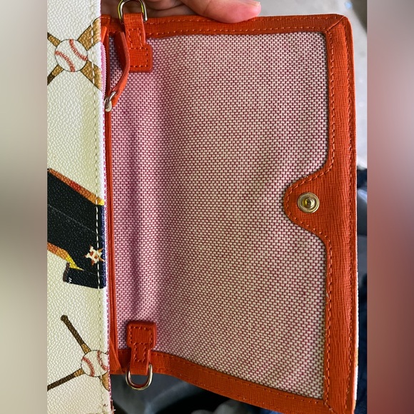 Dooney & Bourke Houston Astros Large Wallet Wristlet - Picture 4 of 5